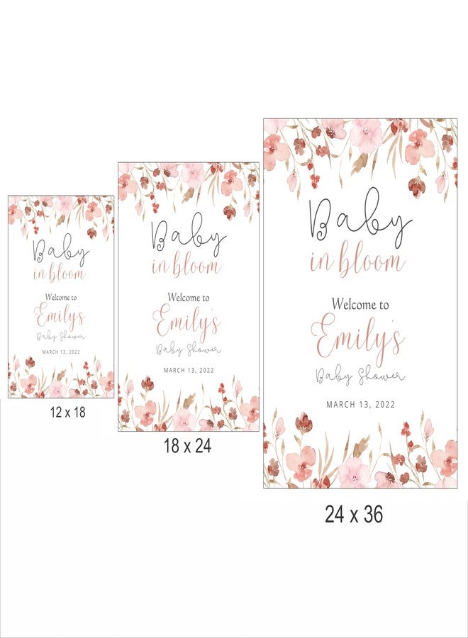 Theme My Party Personalised Baby Shower Welcome Sign Board I Personlaised Baby Shower Signage Welcome Sign I Baby Shower Welcome for Baby Shower Decorations - Image 2